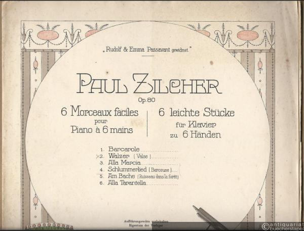  - Schlummerlied (Berceuse) (= 6 Morceaux faciles pour Piano a 6 mains / 6 leichte Stücke für Klavier zu 6 Händen, Op. 80 No. 4).