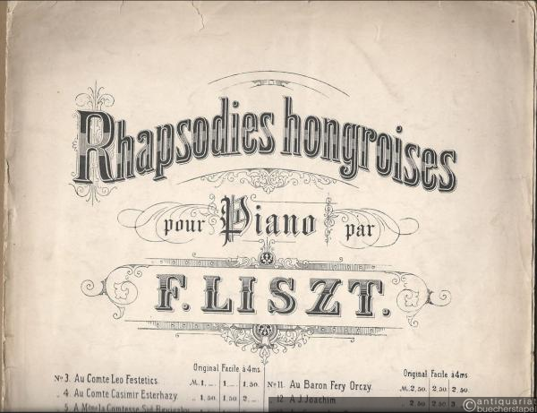  - Rhapsodie hongroise No. 12 (= Rhapsodies hongroises pour Piano par F. Liszt, No. 12).