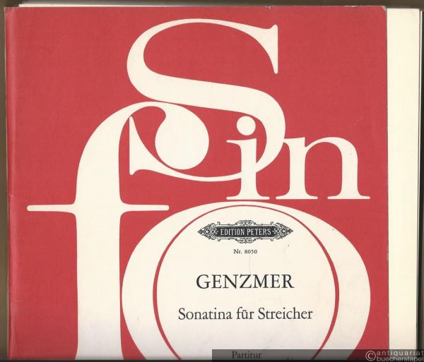  - Sonatina für Streicher (= Edition Peters, Nr. 8050). Partitur und Stimmen.