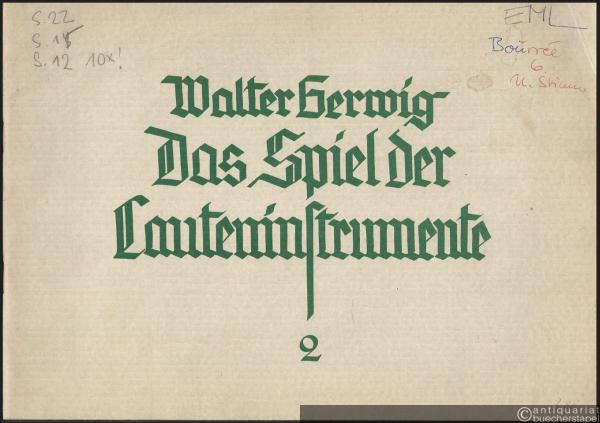  - Das Spiel der Lauteninstrumente. Heft 2: Das mehrstimmige Spiel. Für Einzel- und Gruppenunterricht.
