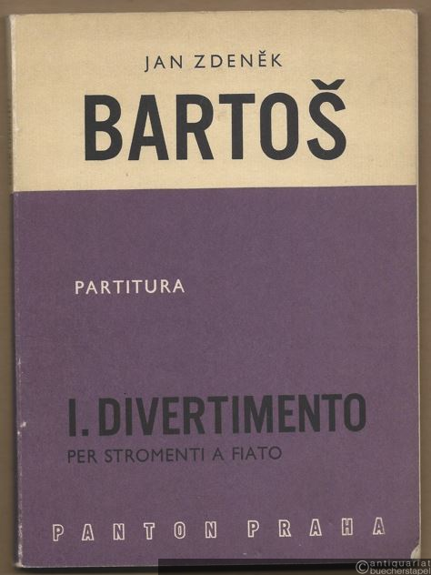  - I. Divertimento per stromenti a fiato [Divertimento für Blasinstrumente]. Partitura.