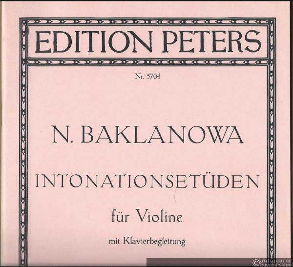  - Intonationsetüden für Violine mit Klavierbegleitung (= Edition Peters, Nr. 5704).