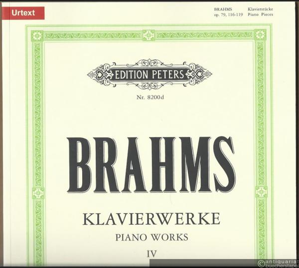  - Klavierwerke / Piano Works IV: Klavierstücke II (= Edition Peters, No. 8200d). Urtext.