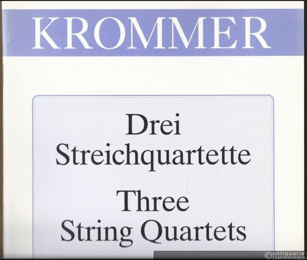  - Drei Streichquartette / Three String Quartets Op. 24 (= Edition Kunzelmann, GM 1610). Stimmen.