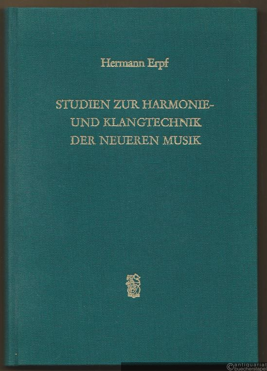  - Studien zur Harmonie- und Klangtechnik der neueren Musik.