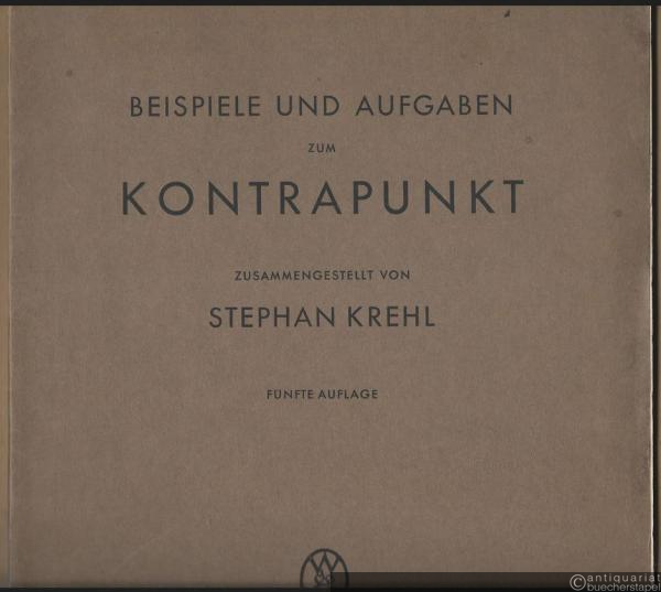  - Beispiele und Aufgaben zum Kontrapunkt.