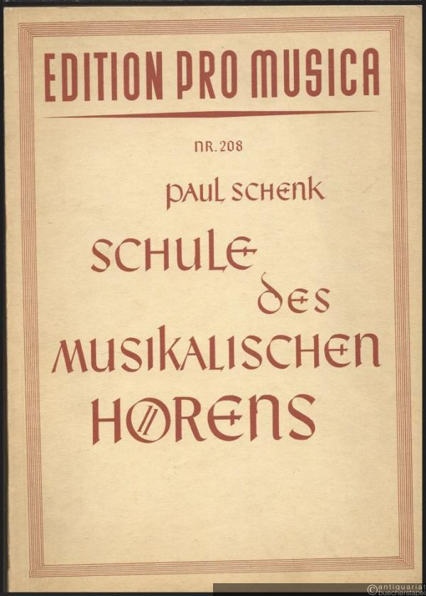  - Schule des musikalischen Hörens. Teil 1: Vorstufe (= Edition pro musica, Nr. 208).