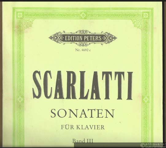  - Sonaten für Klavier. Auswahl in drei Bänden. 3. Band (= Edition Peters, Nr. 4692c).