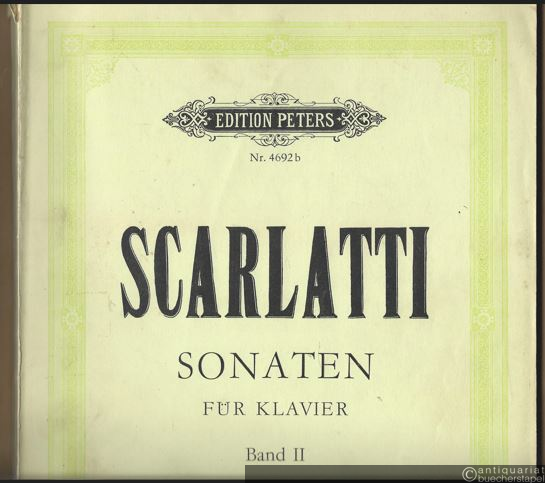  - Sonaten für Klavier [Cembalo]. Auswahl in drei Bänden. 2. Band (= Edition Peters, Nr. 4692b).