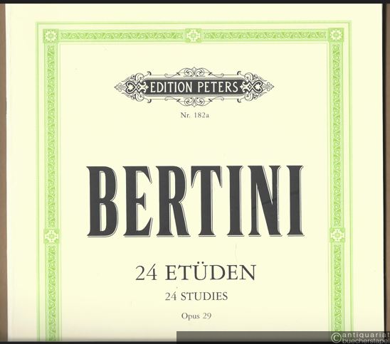  - 24 Etüden / Studies / Etudes, Opus 29. Band 1 (= Edition Peters, Nr. 182a).