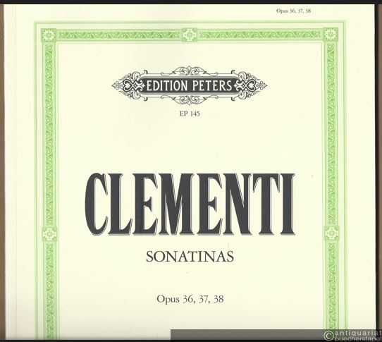  - Sonatinas for Piano / Sonatinen Op.  36, 37, 38 für Klavier (= Edition Peters, Nr. 145). Piano / Klavier.