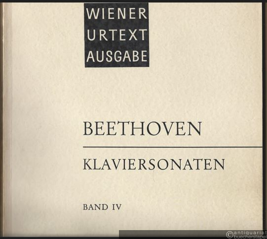  - Klaviersonaten, Band IV (= Universal-Edition, No. 9b). Wiener Urtext Ausgabe.