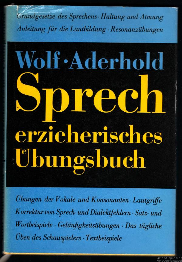 - Sprecherzieherisches Übungsbuch.
