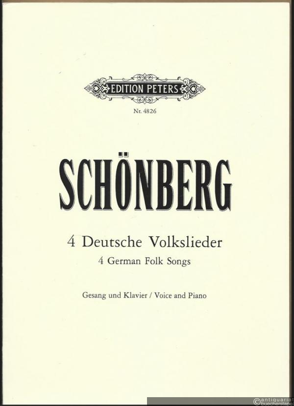  - 4 deutsche Volkslieder für eine Singstimme und Klavier / 4 German Folk Songs (= Edition Peters, Nr. 4826). Gesang und Klavier / Voice and Piano.