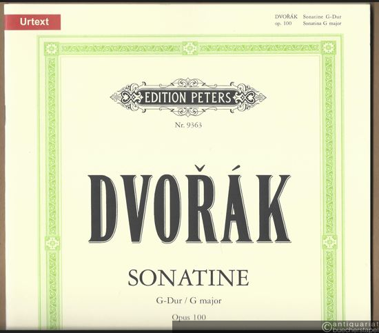  - Sonatine G-Dur für Violine und Klavier / G major for Violin and Piano, Opus 100 (= Edition Peters, Nr. 9363). Urtext.