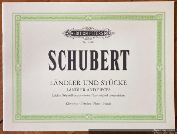  - Ländler und Stücke. Leichte Originalkompositionen / Ländler and Pieces. Easy original compositions (= Edition Peters, Nr. 4480). Klavier zu 4 Händen.