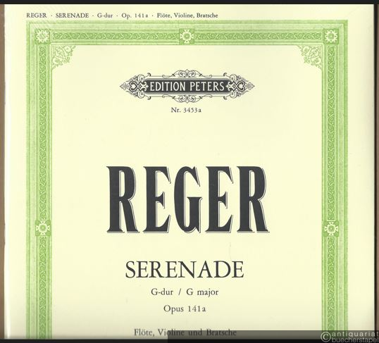  - Serenade G-Dur / G major, Opus 141a (= Edition Peters, Nr. 3453a). Stimmen.
