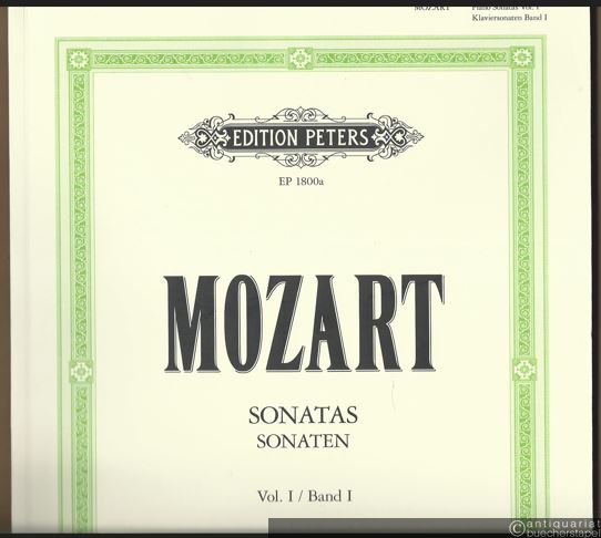  - Sonatas for Piano, Vol. 1 / Sonaten für Klavier, Band 1 (= Edition Peters, Nr. 1800a). Urtext. Piano / Klavier.