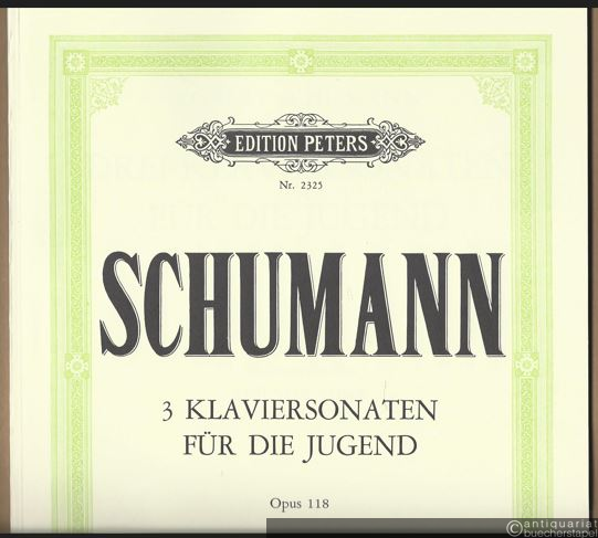  - Drei Klaviersonaten für die Jugend Opus 118 (= Edition Peters, Nr. 2325).