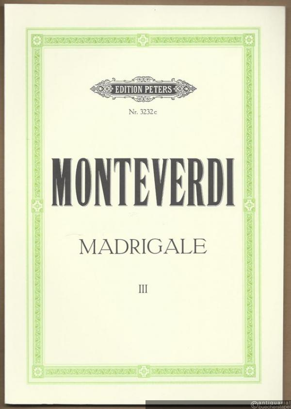  - Acht Madrigale für fünf Stimmen, Band III (= Edition Peters, Nr. 3232c) [Chorpartitur].