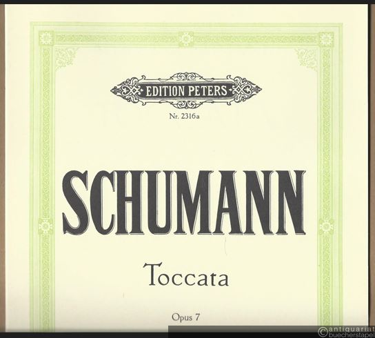  - Toccata für Klavier zu zwei Händen, Opus 7 (= Edition Peters, Nr. 2316a).