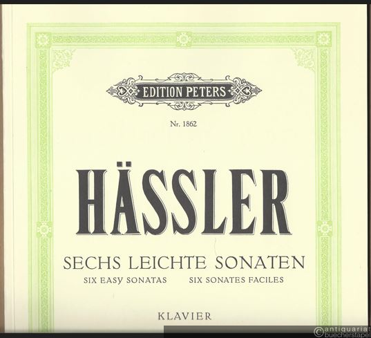  - Sechs leichte Sonaten / Six easy Sonatas / Six Sonates faciles (= Edition Peters, Nr. 1862). Klavier.