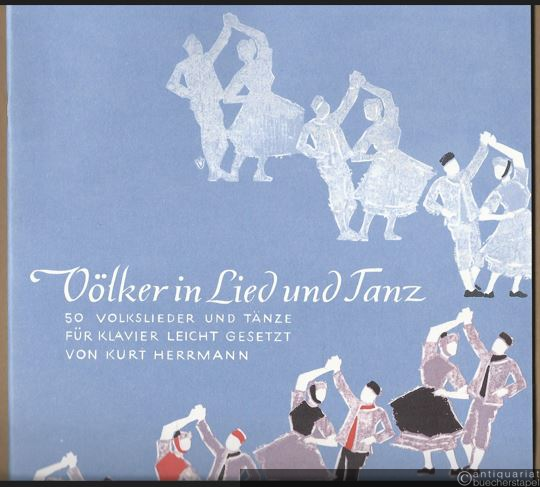  - Völker in Lied und Tanz. 50 Volkslieder und Tänze (= Edition Peters, Nr. 5285). Klavier zu zwei u. vier Händen.