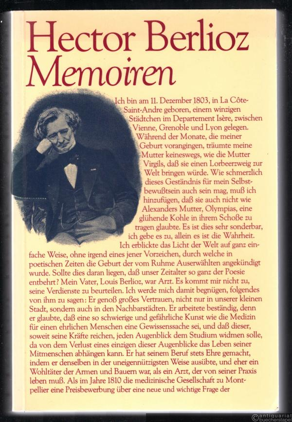  - Hector Berlioz. Memoiren.