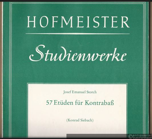  - 57 Etüden für Kontrabaß (= Hofmeister Studienwerke. Hofmeister 7703).
