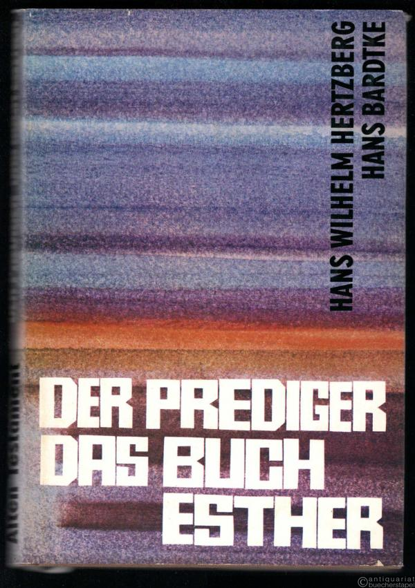  - Der Prediger. Das Buch Esther (= Kommentar zum Alten Testament).