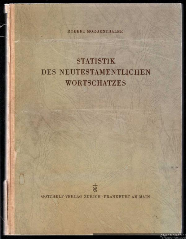  - Statistik des Neutestamentlichen Wortschatzes.