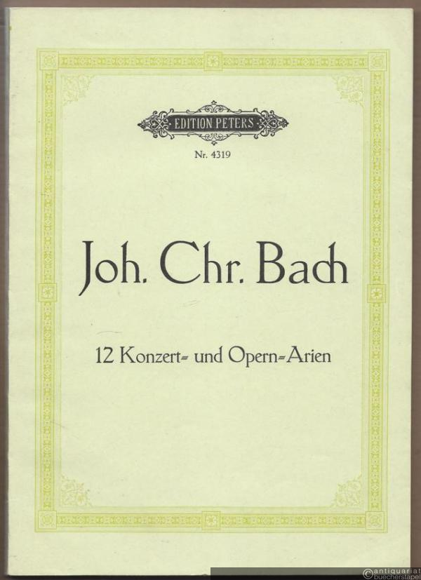  - 12 Konzert- und Opernarien zum praktischen Gebrauch (= Edition Peters, Nr. 4319). Klavierauszug.
