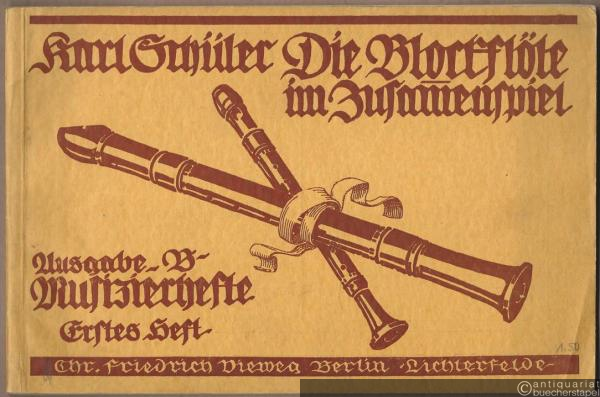  - Die Blockflöte im Zusammenspiel. Eine Schule mit Musizierheften für die C-Blockflöte in Liedern, Volkstänzen und Kunstmusik (= Ausgabe B Musizierhefte. Erstes Heft).