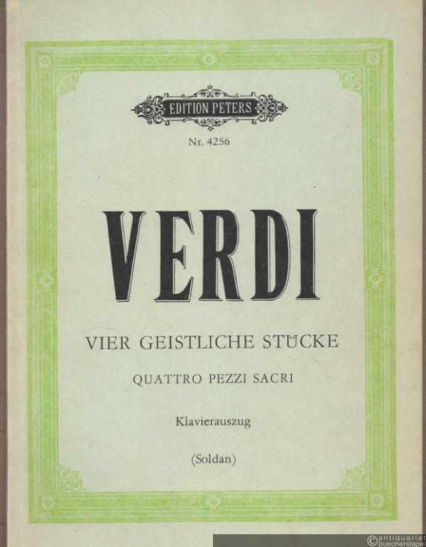  - Vier geistliche Stücke / Quattro pezzi sacri (= Edition Peters Nr. 4256). Klavierauszug.
