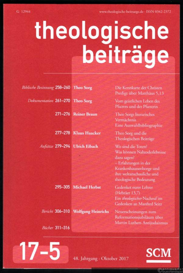  - Theologische Beiträge, 48. Jahrgang, 17-5.