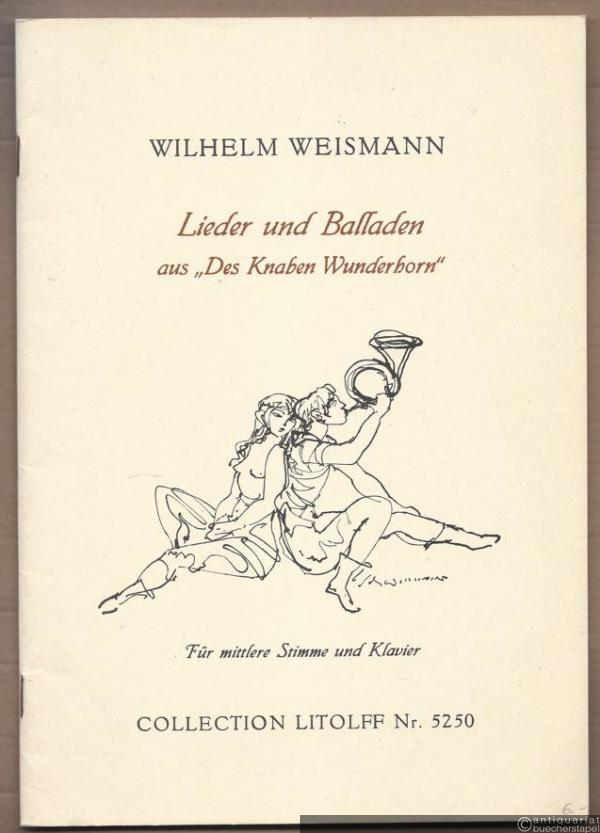  - Zwölf Lieder und Balladen aus "Des Knaben Wunderhorn" (= Collection Litolff, Nr. 5250). Für mittlere Stimme und Klavier.