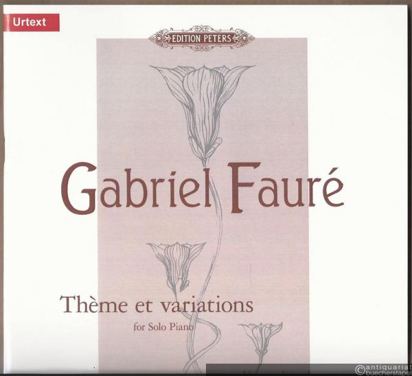  - Theme et variations, op. 73 for Solo Piano (= Edition Peters, No. 7956). Urtext.