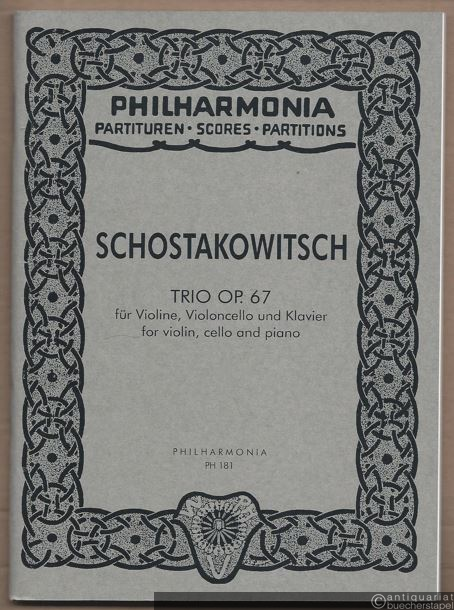  - Trio Op. 67 für Violine, Violoncello und Klavier / for violin, cello and piano (= Philharmonia Partituren, No. 181).