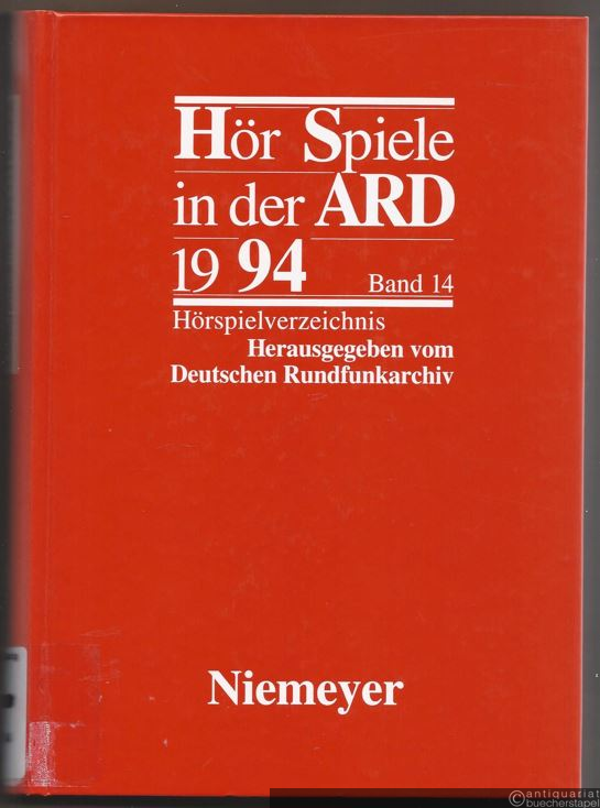  - Hörspiele in der ARD 1994, Band 14. Hörspielverzeichnis.