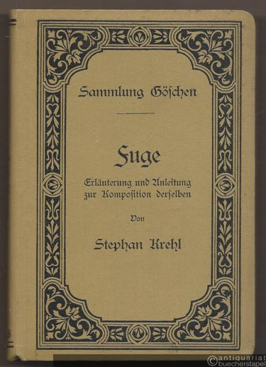  - Fuge. Erläuterung und Anleitung zur Komposition derselben (= Sammlung Göschen, Nr. 418).