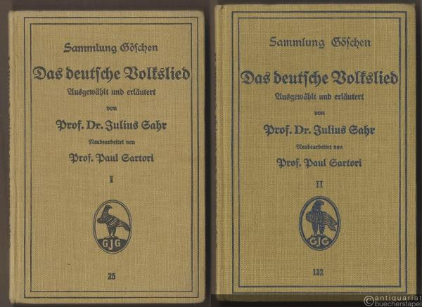  - Das deutsche Volkslied (= Sammlung Göschen, Nr. 25 (Bd. 1) u. Nr. 132 (Bd. 2)).