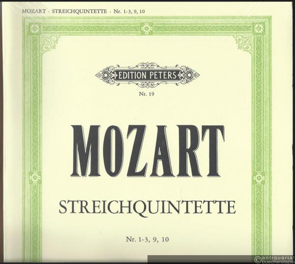  - Quintette für 2 Violinen, 2 Violen und Violoncello, Nr. 1-3, 9, 10 (= Edition Peters, Nr. 19). Vollst. Stimmensatz.