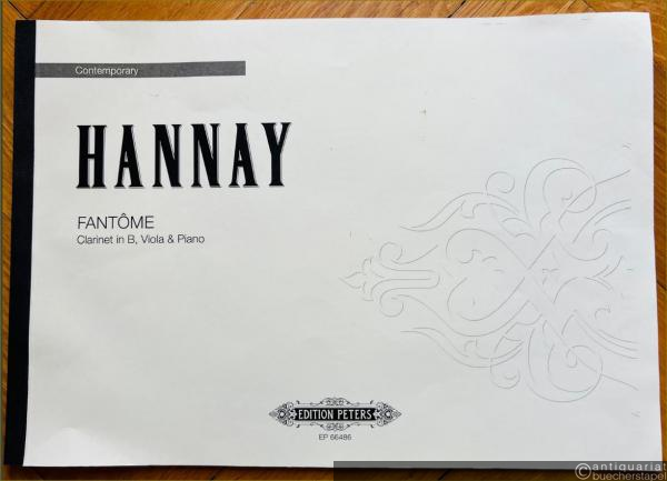  - Fantome (1967). For Clarinet in Bb, Viola, Piano (= Edition Peters, Contemporary, 66486) [Partitur].