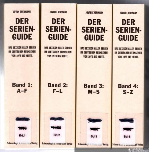  - Der Serien-Guide. Das Lexikon aller Serien im deutschen Fernsehen von 1978 bis heute. 4 Bände (so vollständig).