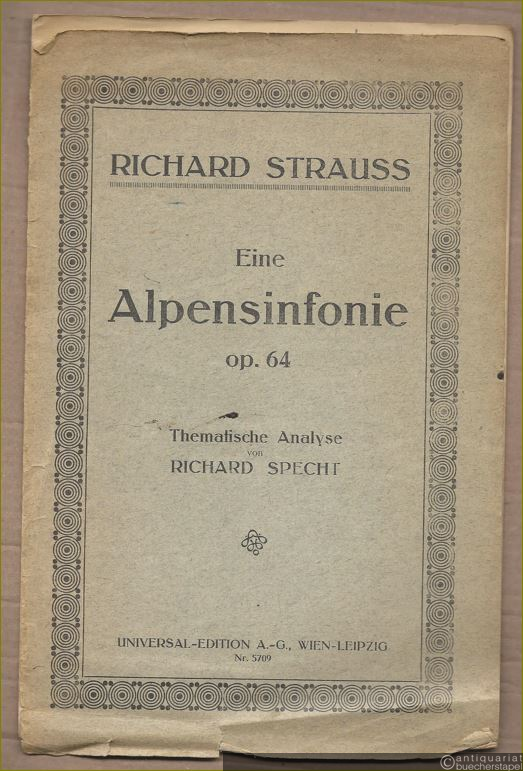  - Richard Strauss. Eine Alpensinfonie, Op. 64. Thematische Analyse (= Universal-Edition Nr. 5709).