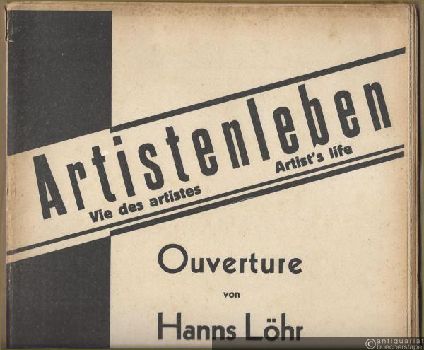  - Artistenleben. Ouverture / Vie des artistes / Artist's life. Salonorchester. 12 Stimmen.