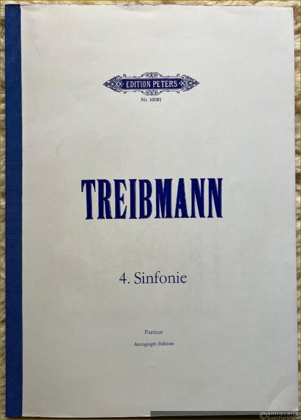  - 4. Sinfonie (1988) (= Edition Peters, Nr. 10081). Autograph-Edition. Partitur.