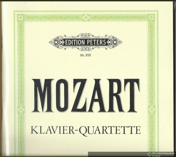  - Klavier-Quartette (= Edition Peters, Nr. 272). Partitur, Stimmen.
