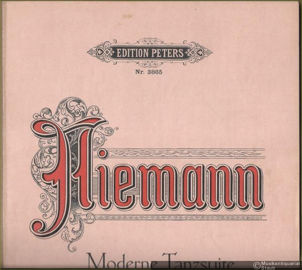  - Moderne Tanzsuite für Klavier zu 2 Händen, Opus 115 (= Edition Peters, Nr. 3865).