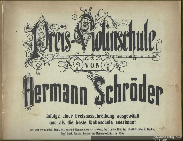  - Preis-Violinschule von Hermann Schröder. Heft III.